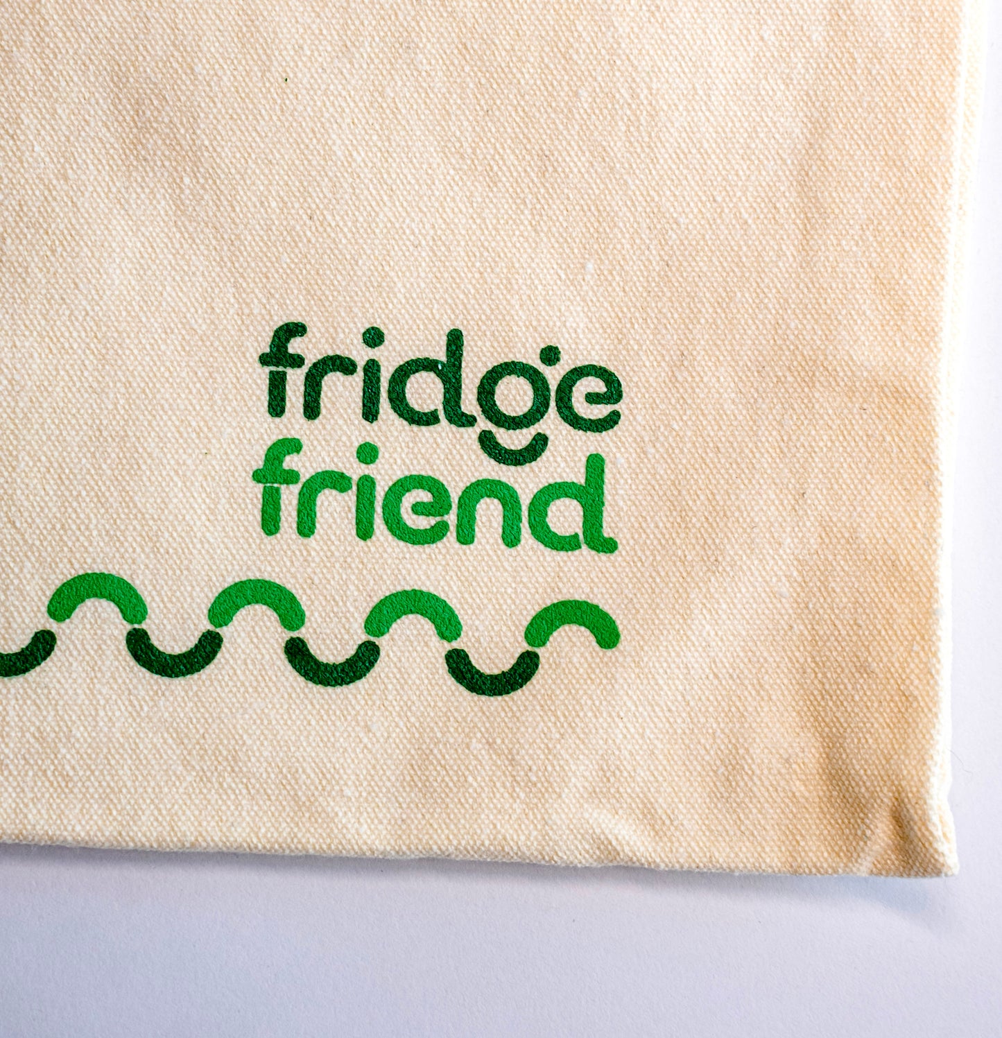 Fridge Friend Cotton Canvas Shopping Tote Bags