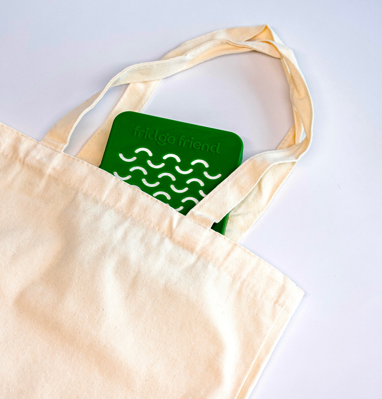 Fridge Friend Cotton Canvas Shopping Tote Bags