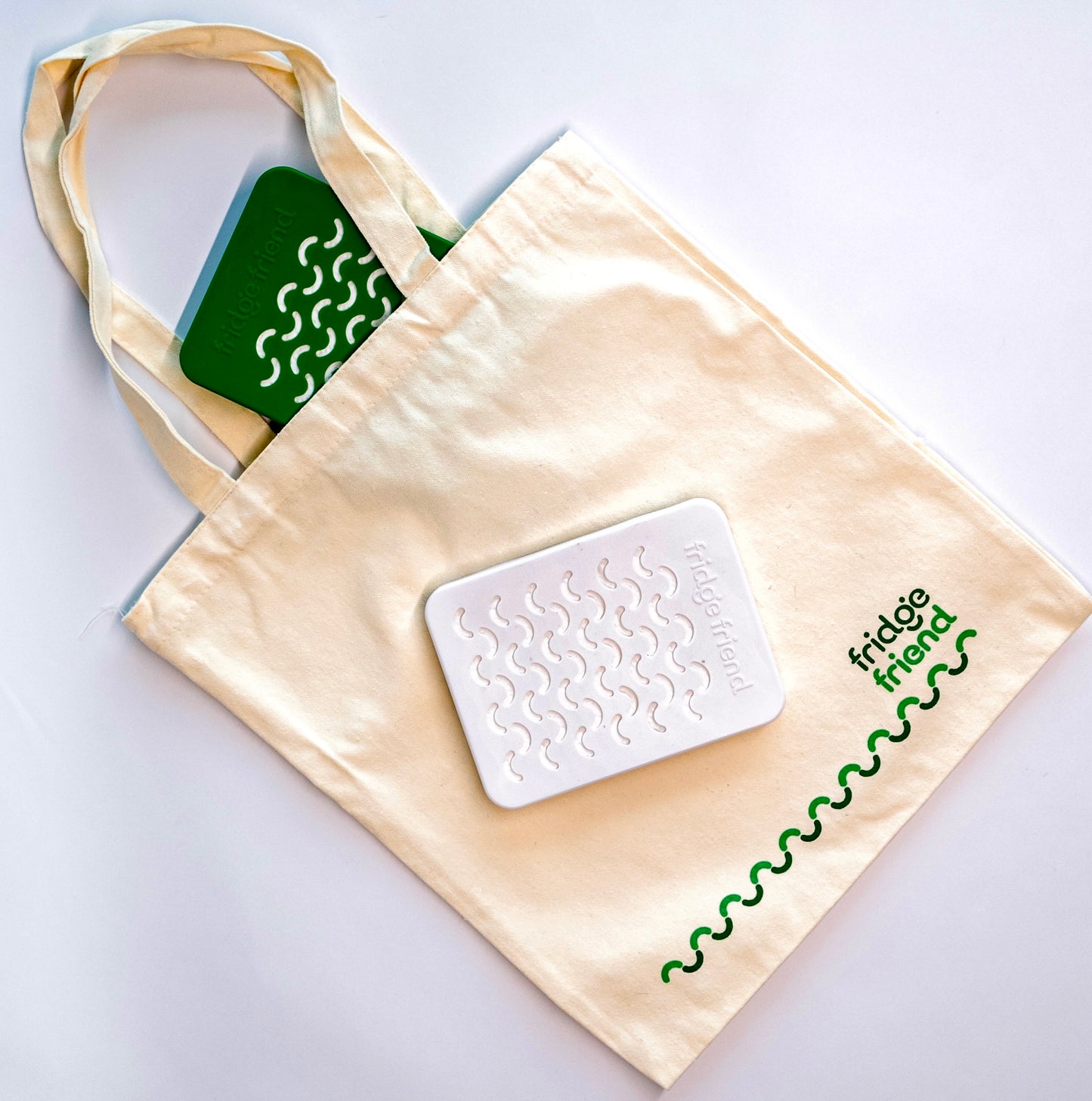 Fridge Friend Cotton Canvas Shopping Tote Bags