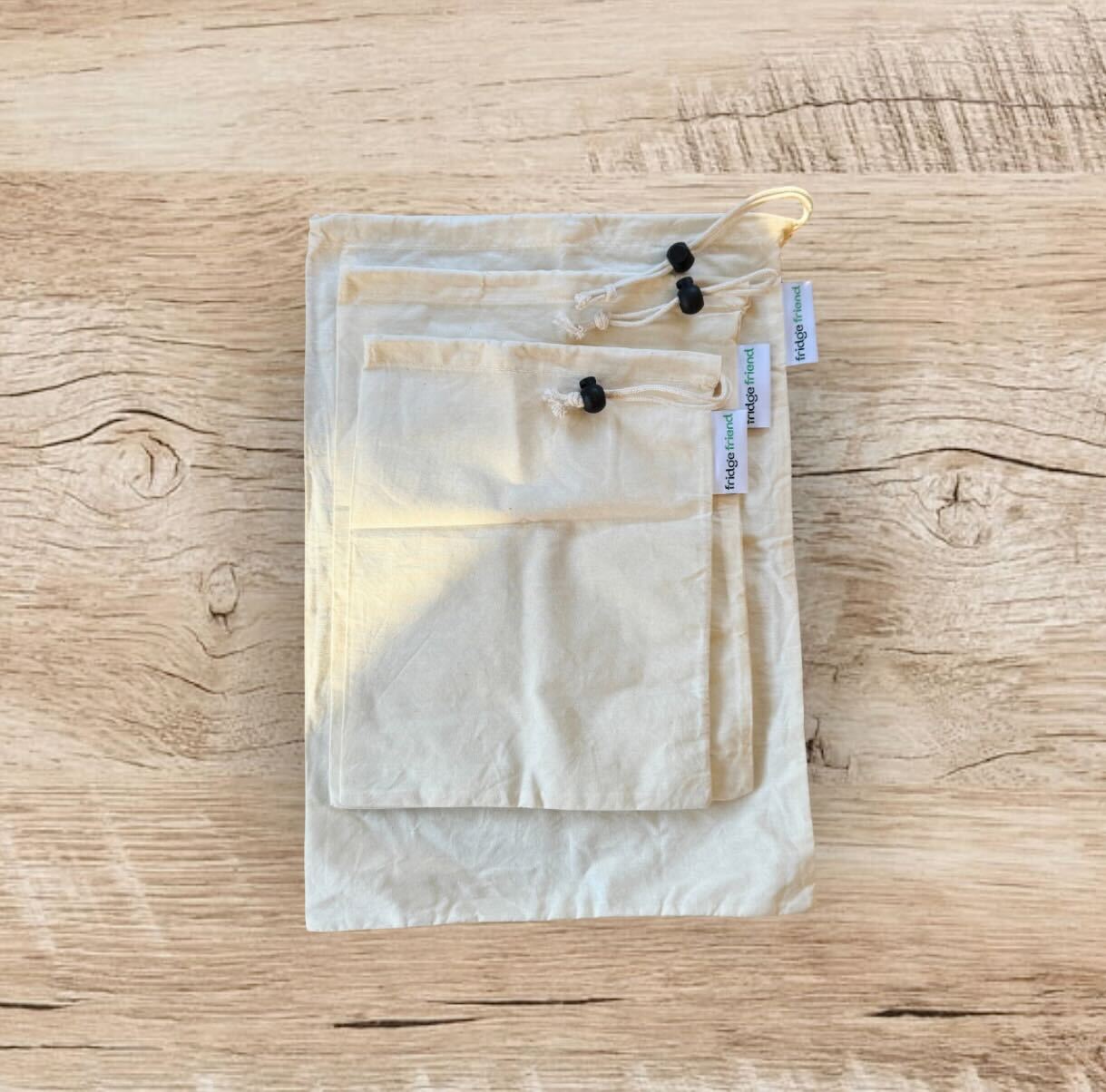 Ensemble de sacs de shopping – 100 % coton